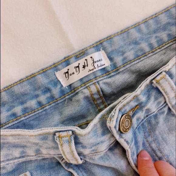 Light Wash Women's Boyfriend Ripped Jeans Simple Fashion - Picture 2 of 4